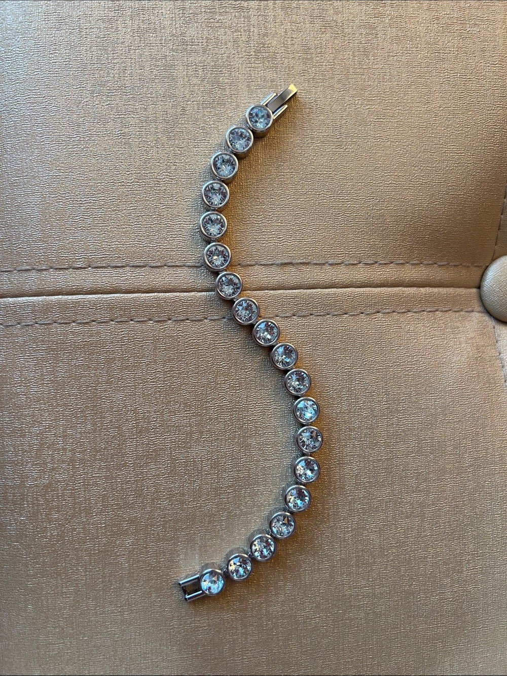 Touchstone Crystal by Swarovski Ice Bracelet Light Sapphire RETIRED PIECE